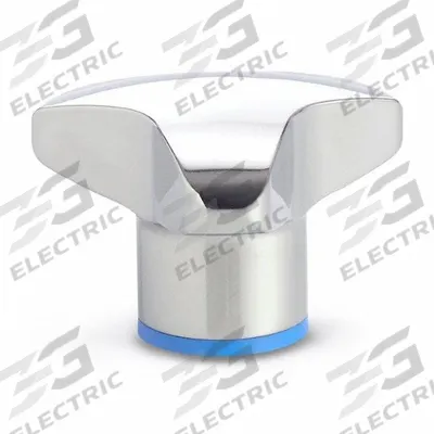 JW WINCO Hand Knob: 3 Point, Stainless Steel, M10x1.5 Thread, 1.97 in Dia - Hygienic 3-Arm Knobs with Threaded Hole