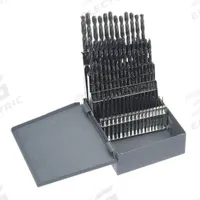 CHICAGO-LATROBE Jobber Length Drill Bit Set: 60 Pc, #60 to #1, 135° Split Point, Black Oxide HSS (MPN 45639). Key specifications — attr1236168: Metal Index; attr1236199: NAS 907 Type B.