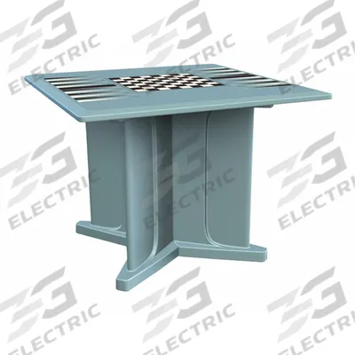 CORTECH Table: 29 in Overall Ht, 42 in Overall Wd, 42 in Overall Dp, Game Top Included - Square X-Base Tables