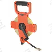 KESON Long Tape Measure: Manual, OTR-10M-100, Metric/SAE/Engineers Scale, 100 ft / 30 m, Plastic. Key specifications — attr939846: OTR-10M-100; attr939849: Fiberglass; attr939859: Nonmagnetic Double Hook; attr939850: Double-Sided; attr939855: 1/100 ft; attr944023: Hook End; attr940484: KESON; attr985224: Plastic.