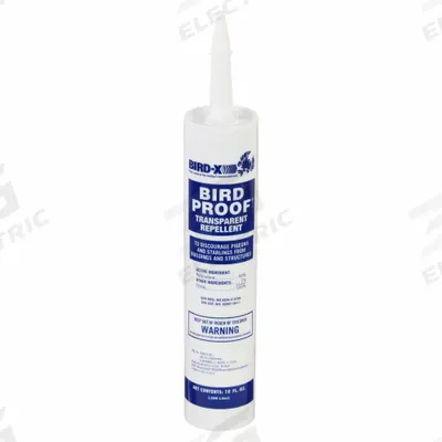 BIRD-X Bird Repellent: Gel, 120 sq ft Coverage Area, Bottle, 10.5 oz Container Size - Bird Control Gel Repellent