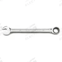 GEARWRENCH Combination Ratcheting Wrench: Alloy Steel, Full Polish Chrome, 1 7/16 in Head Size, Std (MPN 9040). Key specifications — attr309600: 1-7/16 in; attr309611: Full Polish Chrome; attr309610: Alloy Steel; attr309604: Yes; attr309612: No; attr309613: No; attr309615: No; attr324932: GEARWRENCH.