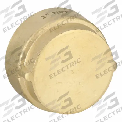 USA INDUSTRIALS Cap: Cap, 1 in, NPT Threaded, Class 250, C38500 Brass, 400 psi @ 72°F - Threaded Medium-Pressure Pipe Fittings
