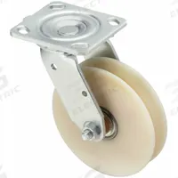 APPROVED VENDOR Plate Caster: Swivel, 5 7/8 in Wheel Dia, 1 5/16 in Wheel Wd, 7 7/16 in Mounting Ht (MPN P21S-DSPKGSPO 150K-14). Key specifications — attr1100373: APPROVED VENDOR.