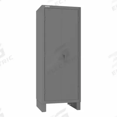 DURHAM MFG Storage Cabinet: 30 1/4 in x 24 1/4 in x 78 in, Swing Handle & Padlockeable - Industrial Shelf Cabinets