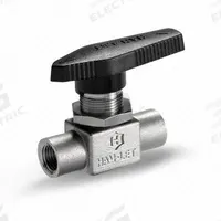 HAM-LET Manual Two-Way Ball Valve: 1/4 in, Stainless Steel, Straight, FNPT x FNPT, One-Piece, Lever (MPN H-810M-SS-N-1/4). Key specifications — Brand: HAM-LET; Handle: Lever.