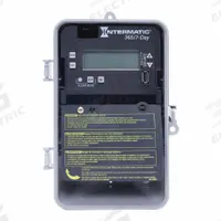 INTERMATIC Electronic Timer: 7 day, Not Astronomic, 120-277V AC, SPDT, Digital (MPN ET2715CP). Key specifications — Body Material: Plastic; Indoor/Outdoor Usage: Indoor; Astronomic Functionality: Not Astronomic; Mounting Style: Surface; Brand: INTERMATIC.