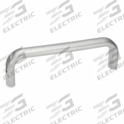 JW WINCO Pull Handle: Unthreaded Holes, Stainless Steel, Silver, 0.51 in - Load-Rated Standard "U" Pull Handles