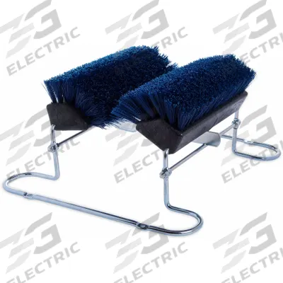 APPROVED VENDOR Boot Brush: 4042414, (2) Adj Side Brushes/Bottom Scraper, Polypropylene - Shoe & Boot Brushes
