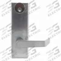 TELL MANUFACTURING Exit Device Trim: 48 in Max Door Wd, Chrome (MPN EDELT80-26D). Key specifications — Ligature Resistance: Not Ligature-Resistant; Brand: TELL MANUFACTURING; Outside Trim Type: Lever; Exit Device Style: Lever.