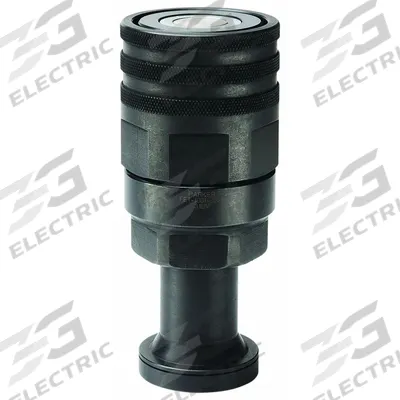 PARKER Hydraulic Quick Connect Hose Coupling: 3/4 in Coupling Size, Steel - Parker FET Series Hydraulic Quick-Connect Coupling Bodies