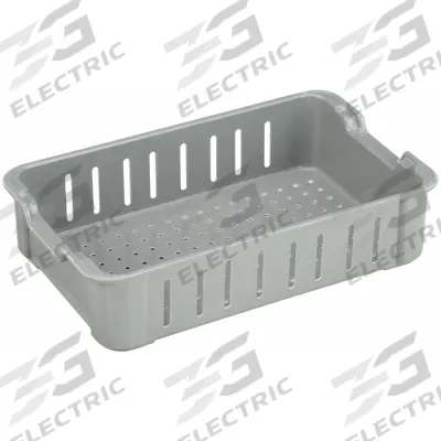 MOLDED FIBERGLASS Straight Wall Tote: 2.5 gal, 17 3/4 in x 10 1/2 in x 4 1/8 in - Extreme-Temperature Washdown Stacking Tubs