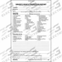 JJ KELLER Driver Vehicle Inspection Form: Carbonless, Driver Vehicle Inspection Report, 3-Ply, 1862. Key specifications — Manufacturer Part Number: 1862; Language: English; Brand: JJ KELLER; Format: Book; Features: Lists Specific Tractor and Trailer Parts; Form Type: Driver Vehicle Inspection Report; Includes Carbon: Carbonless; Ply Count: 3-Ply.