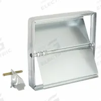 9.75"H-W 2"L Squ Manual Balancing Dampr: 9 3/4 in H, 9 3/4 in W, 1 7/8 in L, Steel (MPN 22CV80). Key specifications — Includes: Locking Manual Quadrant; Brand: DAYTON; Maximum Air Velocity: 2000 fpm; Mounting Position: Horizontal.
