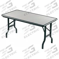 ICEBERG Folding Table: Rectangle Table Shape, Graphite Tabletop, 30 in Dp, 96 in Wd, 29 in, Bullnose (MPN 65137). Key specifications — attr1035217: Black; attr1035250: Graphite; attr1035202: ICEBERG.