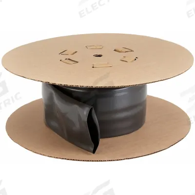 INSULTAB Heat Shrink Tubing: 4 in I.D. Before Shrinking, 2 in I.D. After Shrinking - Chemical-Resistant PVC Heat Shrink Tubing