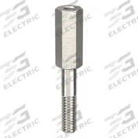 Standoff: Male x Female, 1 1/4 in Lg, Hex, Aluminum, Plain, 1/4 in Hex Wd, Aluminum, Aluminum, 10 PK (MPN CRR041088GR). Key specifications — Brand: APPROVED VENDOR.