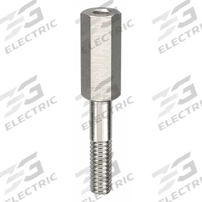 APPROVED VENDOR Standoff: Male x Female, 1 1/4 in Lg, Hex, Aluminum, Plain, 1/4 in Hex Wd - Aluminum Male x Female Standoffs
