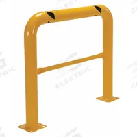 VESTIL Mach And Rack Guard: 42 5/8 in Top Rail Ht, 7/8 in Mounting Hole Dia, 21 in Mid-Rail Ht (MPN HPRO-48-42-4). Key specifications — Color: Yellow; Material: Steel; Rail Mounting Style: Floor Mounted; Includes Mid-Rail: Mid-Rail Included.