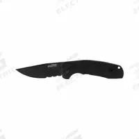 SOG Folding Utility Knife: 3 1/2 in Blade Lg, 4 1/2 in Closed Lg, 8 in Overall Lg, Aluminum (MPN 15-38-02-57). Key specifications — attr307537: Aluminum; attr307538: Yes; attr324882: SOG.
