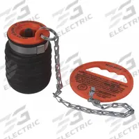 TEST-TITE Test Plug: For 2 1/4 in – 3 1/4 in Pipe, Handle and Chain Tether, Textured Body Surface (MPN 83587). Key specifications — Plug Seal Material: Natural Rubber; Body Type: Textured Body.