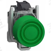 SCHNEIDER ELECTRIC Flush Push Button Operator: 22 mm, Metallic, Flush Profile, 1NO (MPN XB4BPS31GEX). Key specifications — Manufacturer Part Number: XB4BPS31GEX; Product Type: Push Button Operators; Series: XB4; Brand: SCHNEIDER; AC Contact Rating: 1.5 A @ 480 V; Action: Momentary; DC Contact Rating: 0.27 A @ 250 V; Operator Illumination: Non-Illuminated.