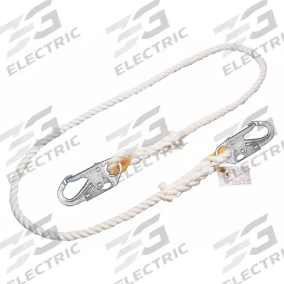 MILLER BY PIP Positioning Lanyard: Steel Snap Hook, Steel Snap Hook, 6 ft Lg - Positioning & Restraint Lanyards