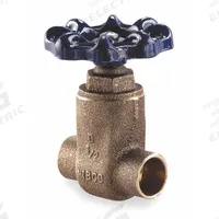 NIBCO Gate Valve: 1 1/2 in, Bronze, Non-Rising, Sweat x Sweat, 200 psi Max. Pressure (CWP), Wheel (MPN S29 1-1/2). Key specifications — Wedge Material: Cast Brass; Brand: NIBCO; Bonnet Material: Bronze.