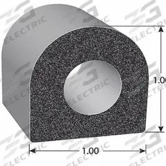 TRIM LOK INC Seal: D-Shaped, Self-Adhesive Mounting, Std, EPDM, 25 ft Overall Lg, 1 in Overall Wd (MPN X1678HT-25). Key specifications — Color: Black; Mounting Style: Self-Adhesive; Seal Shape: D-Shaped; Brand: TRIM LOK INC; Material: EPDM; Adhesive Bond: Standard.