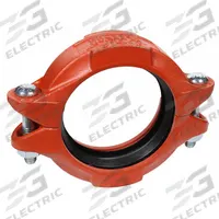 GRUVLOK Clamp Coupling: Flex Bolted, 1 1/4 in x 1 1/4 in, Ductile Iron, NBR Seal, 600 psi (MPN 0390000768). Key specifications — Brand: GRUVLOK; Maximum Operating Pressure: 600 psi; Fitting Pipe Size: 1-1/4 in x 1-1/4 in.
