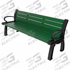 ULTRASITE Heritage Outdoor Bench: Heritage, 72 in Overall Lg, 30 in Overall Ht, Green, Black (MPN PB 6GREBFHER). Key specifications — Manufacturer Part Number: PB 6GREBFHER; Brand: ULTRASITE; Frame Color: Black; Product Type: Outdoor Bench; Seat Color: Green; Series: Heritage.