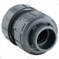 ASAHI Ball Check Valve: Ball, Inline Valve Body, PVC, 1 1/2 in Pipe Size, True Union Socket, Std (MPN 1210015). Key specifications — Brand: ASAHI.