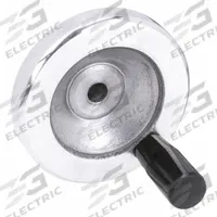 KIPP Hand Wheel: Solid, Fixed Handle, Aluminum, 3/8 in Bore, 80 mm Dia, Zinc-Plated (MPN K0161.2080XCO). Key specifications — Brand: KIPP.