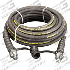 Hydraulic Hose Assembly: 1/4 in ID, CH604 x CH604, 50 ft Lg, Black, 3/8 in x 3/8 in Fitting Size (MPN HC9250C). Key specifications — Hose Color: Black; Hose Tube Material: Rubber; Fitting Type: CH604 x CH604; Manufacturer Part Number: HC9250C; Brand: ENERPAC.