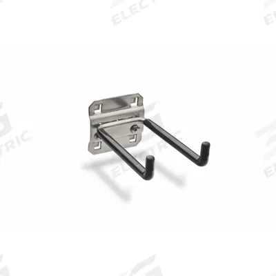 TRITON PRODUCTS Pegboard Hook: 4 in x 2 1/8 in x 2 1/4 in, 2 Hooks, 4 in Hook Dp - Hooks for Square-Hole Pegboard