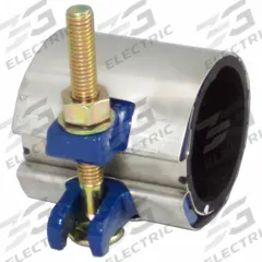 SMITH-BLAIR Pipe Repair Clamps: For 2 in Pipe, 3 in Overall Lg, 304 Stainless Steel (MPN 24400023803000). Key specifications — Brand: SMITH-BLAIR; Bolt Material: Steel; Maximum Operating Pressure: 150 psi; Maximum Vacuum Pressure: 10 psi; Gasket Material: Nitrile Rubber.