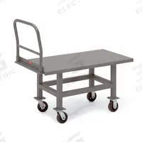 JAMCO Platform Truck: 2,000 lb, 48 in L x 24 in W Deck, Solid, 12 ga Deck, Polyurethane, Smooth, Std (MPN AS248P700GP). Key specifications — Side Panel Type: No Side Panels; Brand: JAMCO; Color: Gray; Caster/Wheel Configuration: (2) Swivel.