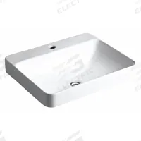 KOHLER Bathroom Sink: White, Vitreous China, 23 in Overall Lg, 18 1/8 in Overall Wd, 1 Faucet Holes (MPN K-2660-1-0). Key specifications — Brand: KOHLER; Color: White; Sink Material: Vitreous China.
