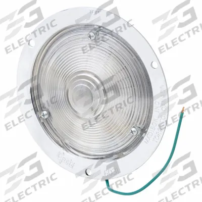 GROTE Courtesy Light: Courtesy Light, LED, Clear, Round, 12V DC, Blunt Cut - Compact Courtesy Lights