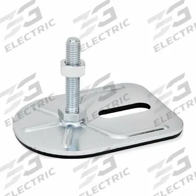 JW WINCO Male-End Leveling Mount: Swiveling Stud, 1/2"-13 Thread Size, 3 3/20 in - Non-Skid Male Leveling Mounts