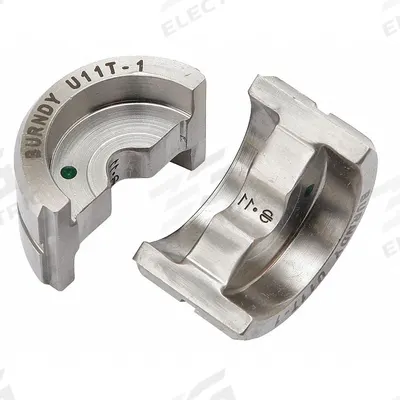 BURNDY Upper and Lower Crimping Die: 8 AWG Copper Lug, YH, 4 Sizes - Burndy Replacement Crimping Dies