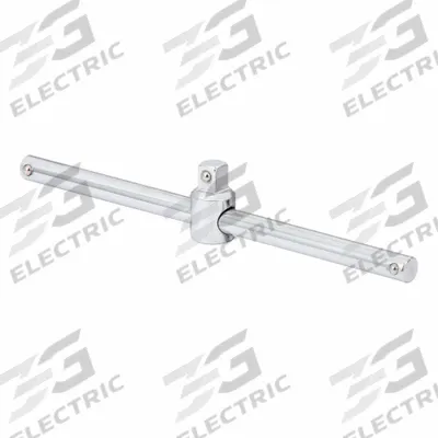 PROTO Sliding Bar: 3/8 in Drive, 8 in Lg, Smooth Grip, Alloy Steel - Sliding T-Style Breaker Bars