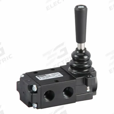 Parker Manual Air Control Valve: DirectAir 4, Three-Way / Three-Position, Lever - Parker Directair 4 Series Manual Air Control Valves