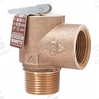 WATTS Steam Safety Relief Valve: MNPT x FNPT, 1 in x 1 in, Bronze, 3 1/8 in Overall Ht (MPN 0006277). Key specifications — Brand: WATTS.