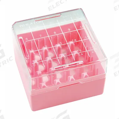 WHEATON Freezer Box: 75 mm Overall Lg, 75 mm Overall Wd - Cold Storage Boxes