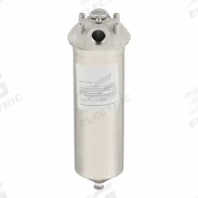 Parker Water Filter Housing: 3/4 in, NPT, Female, 12 3/4 in Overall Ht, 3 5/8 in Overall Dia - Parker Water Filter Cartridge Housings