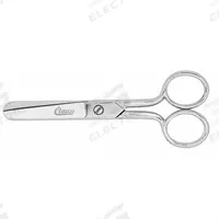 CLAUSS Scissors: Ambidextrous, 5 in Overall Lg, Straight, Steel, Rounded, Silver (MPN 12360). Key specifications — attr308500: Steel; attr308502: Silver; attr308505: Ambidextrous; attr308522: Electronics; attr324896: CLAUSS.