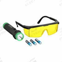 SPECTROLINE Leak Detection Lamp (MPN SPE-HVL-CS). Key specifications — Includes: Fluorescence Enhancing Glasses; Brand: SPECTROLINE; Battery Type: AAA; Light Type: Violet Light LED; Product Type: Leak Detection Lamp; Includes Batteries: Yes.