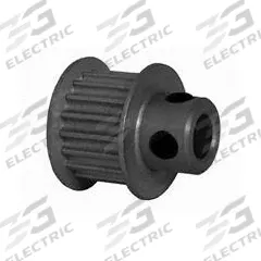 DAYTON Timing Pulley: Modified Curvilinear, Fixed, For GT Timing Belt Section, For 9 mm Belt Wd (MPN 17-3P09M6CA6). Key specifications — attr1328801: DAYTON; attr1328807: Clear Anodized; attr1328808: Powerhouse®.