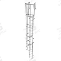 TRI-ARC Fixed Ladder with Safety Cage: 24 ft Overall Ht, 18 in Overall Wd, Steel, 21 Rungs (MPN WLFC1221). Key specifications — attr1050722: TRI-ARC; attr1050760: Unassembled; attr1083696: 2.